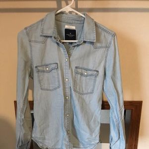 button up denim looking shirt